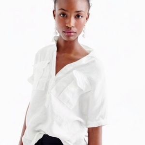 J. Crew Irish Linen Popover NWT